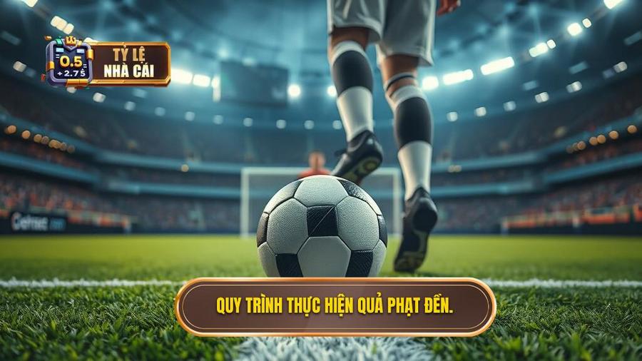 Cầu thủ sút phạt đền được phép làm gì? Hướng dẫn chi tiết luật FIFA mới nhất 1 1. Quy trình thực hiện quả phạt đền.