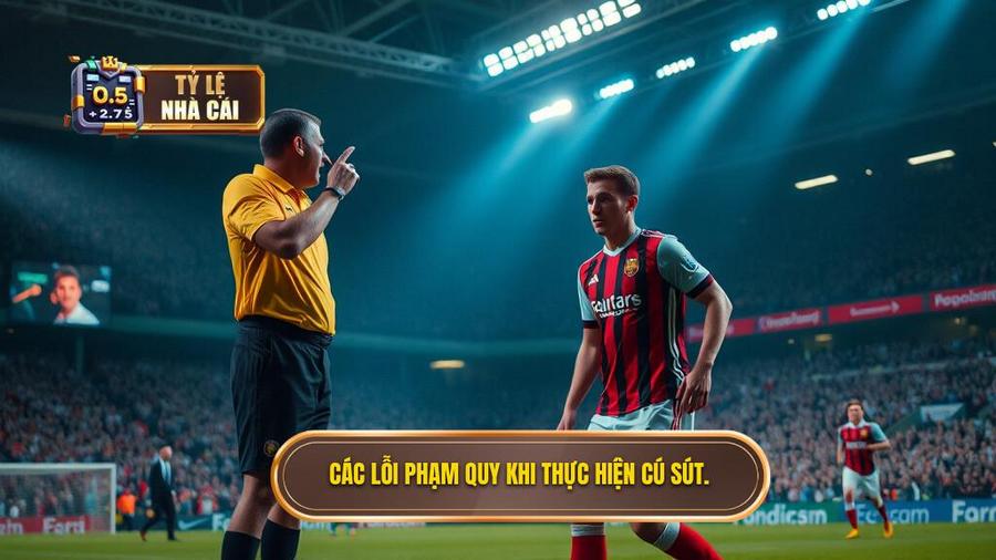 Cầu thủ sút phạt đền được phép làm gì? Hướng dẫn chi tiết luật FIFA mới nhất 3 3. Các lỗi phạm quy khi thực hiện cú sút.