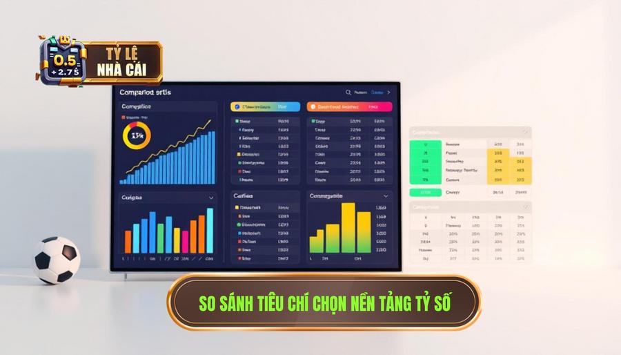 Bảng so sánh các tiêu chí chọn nền tảng cập nhật tỷ số